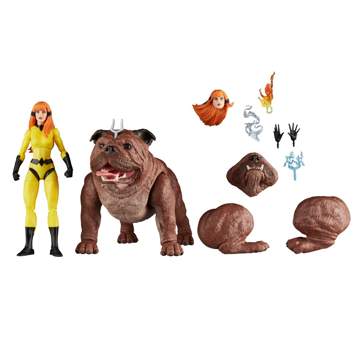 Inhumans Marvel Legends Series Crystal and Lockjaw Deluxe Action Figures