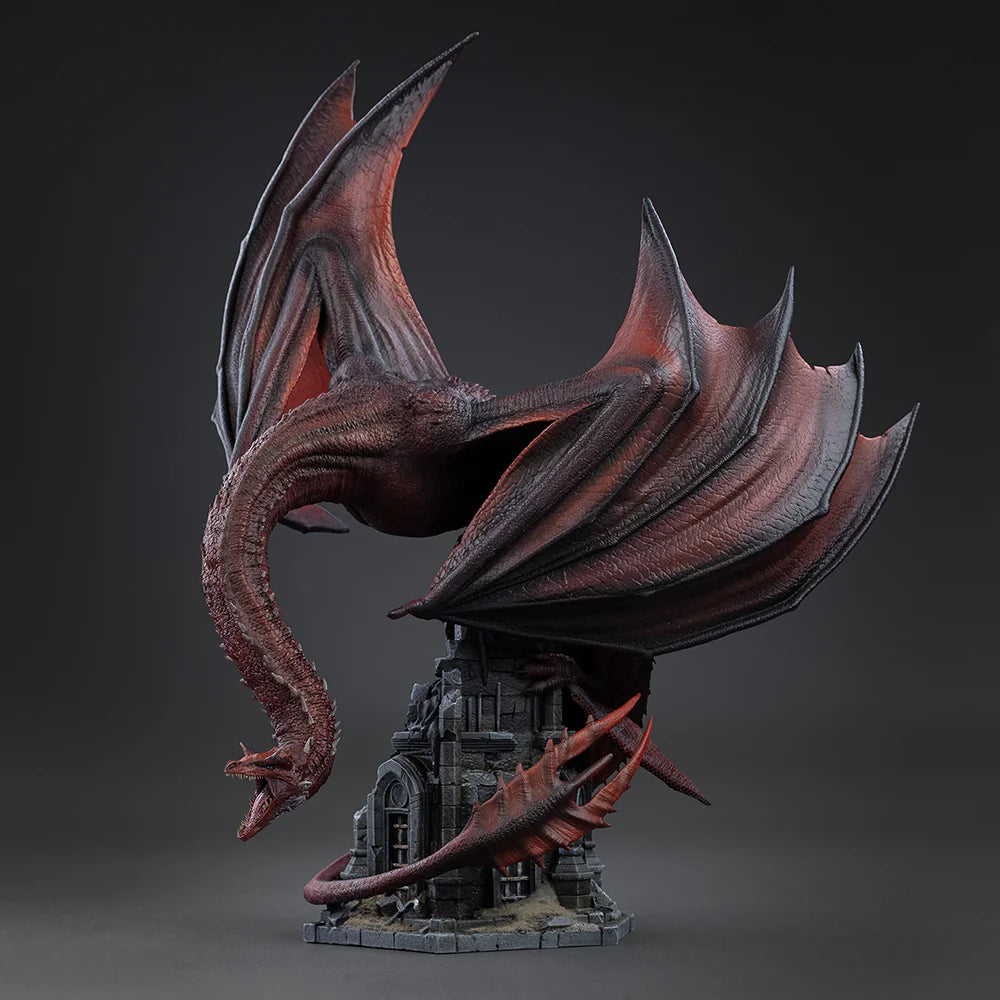 Caraxes Statue Icons House of the Dragon by Iron Studios