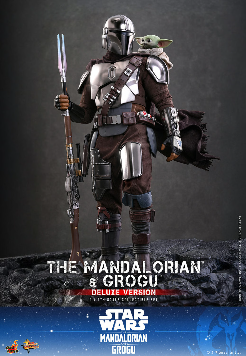 The Mandalorian and Grogu (Deluxe Version) Sixth Scale Figure by Hot Toys