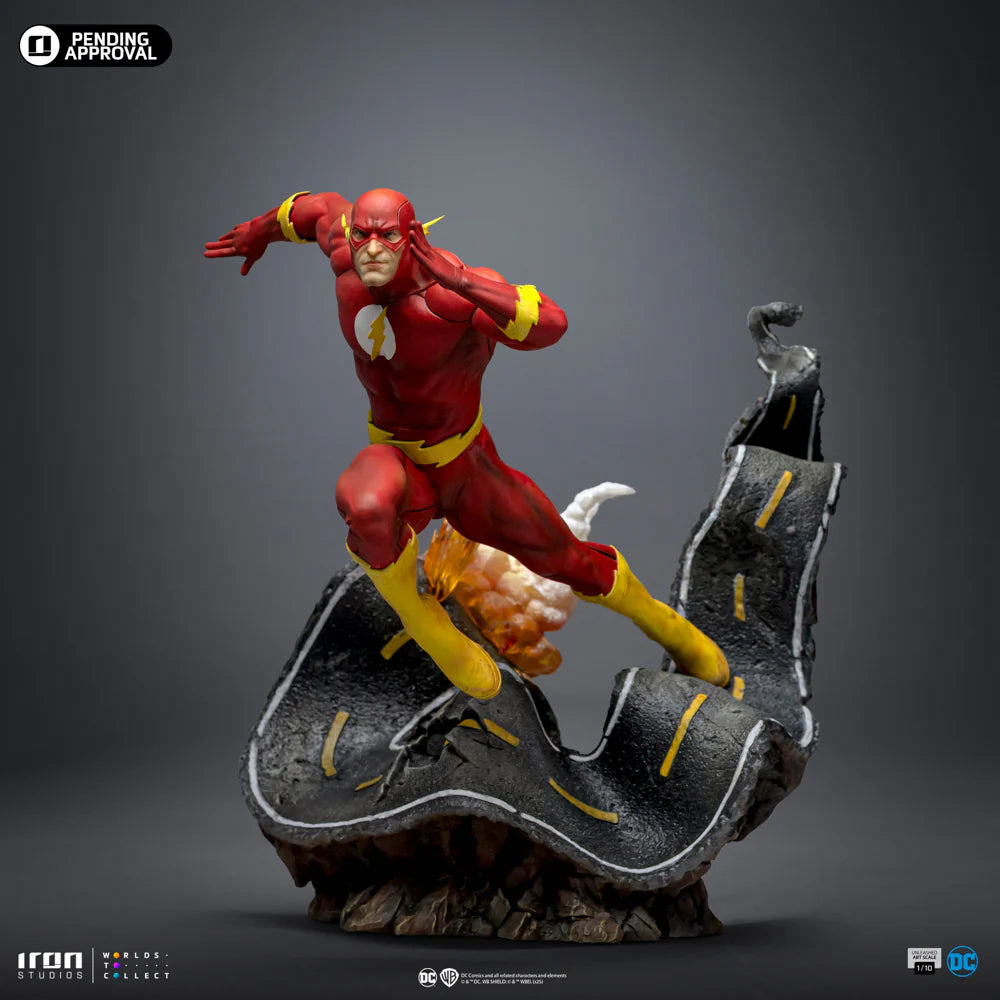 Flash Art Statue By Iron Studios