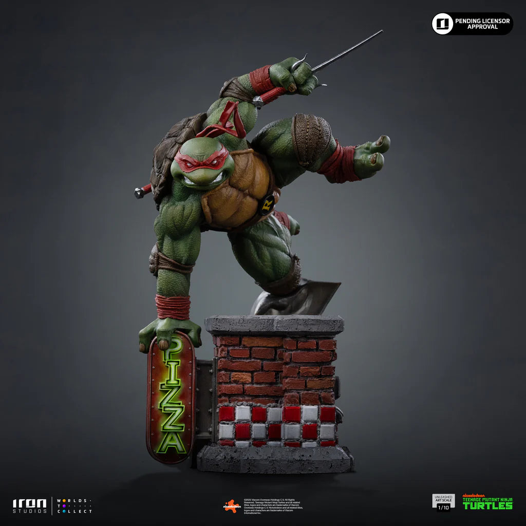 Teenage Mutant Ninja Turtles Raphael Unleashed Statue By Iron Studios