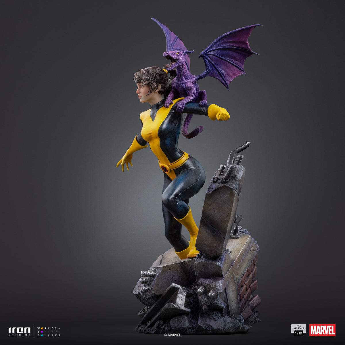 Kitty Pride & Lockheed - X-Men Comics BDS 1/10 Statue By Iron Studios