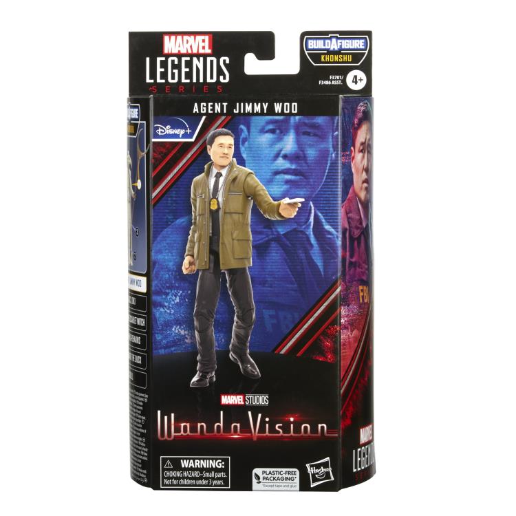 WandaVision Marvel Legends Agent Jimmy Woo Action Figure (Khonshu BAF)
