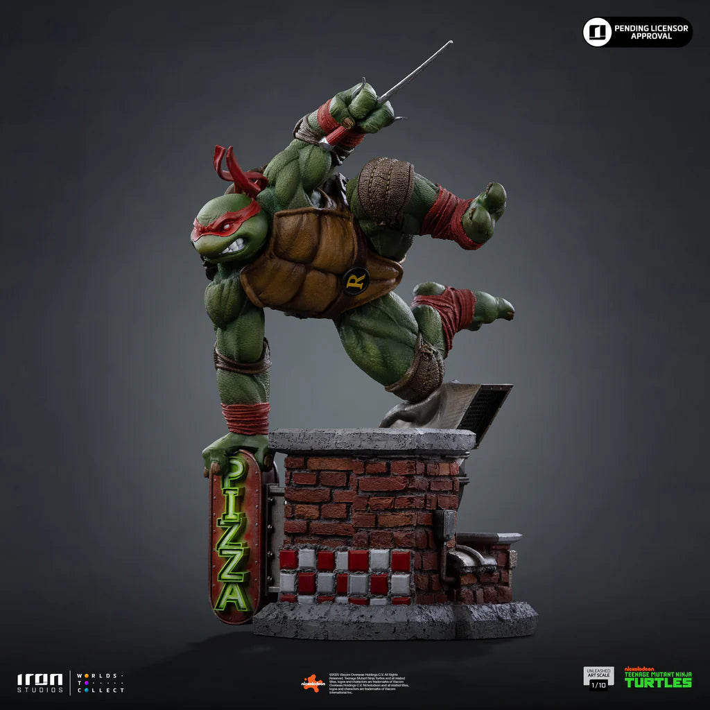 Teenage Mutant Ninja Turtles Raphael Unleashed Statue By Iron Studios