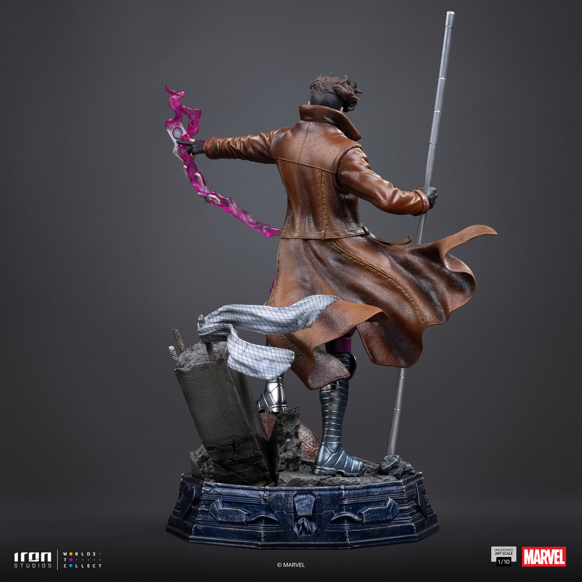 X-Men Gambit Unleashed 1/10 Statue By Iron Studios
