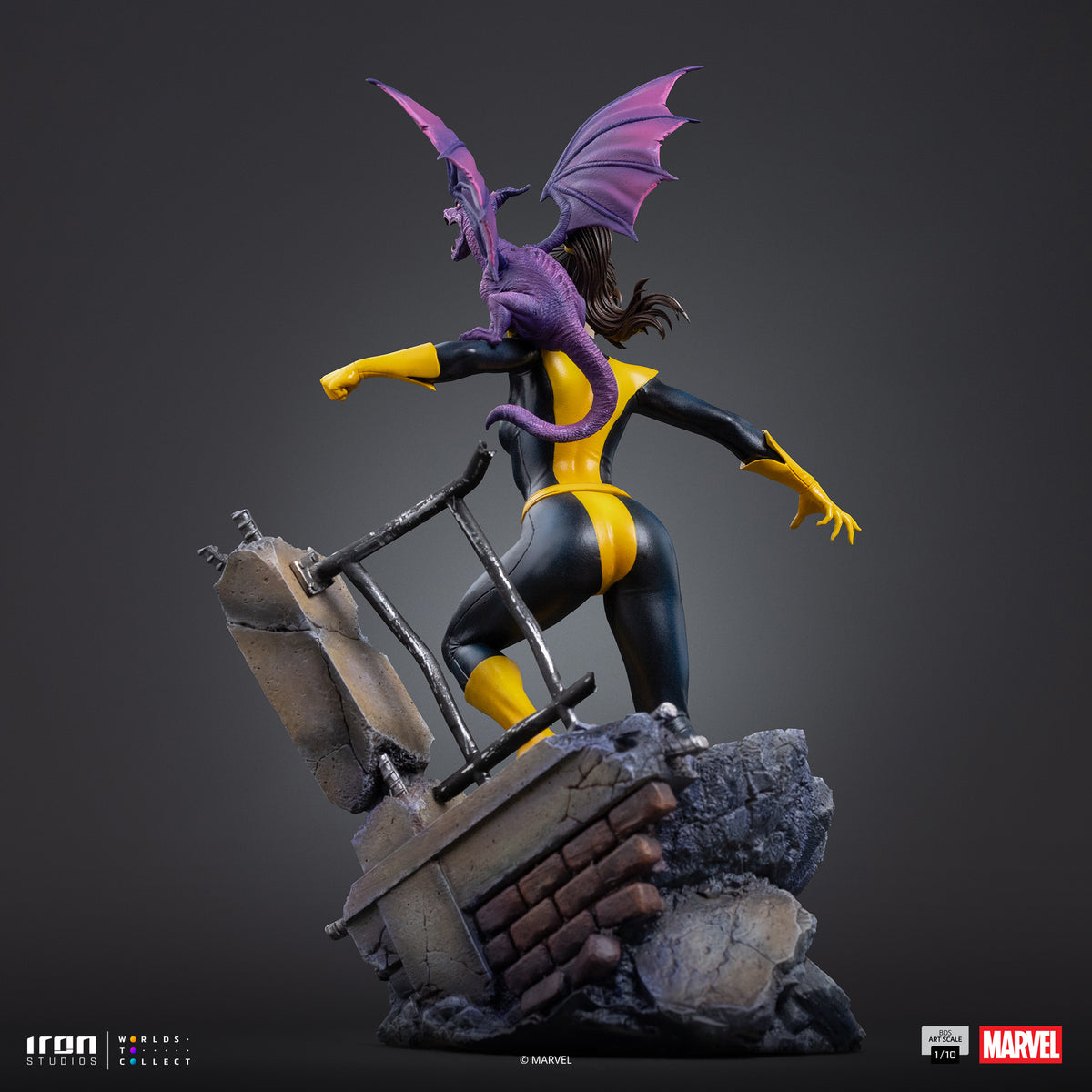 Kitty Pride & Lockheed - X-Men Comics BDS 1/10 Statue By Iron Studios