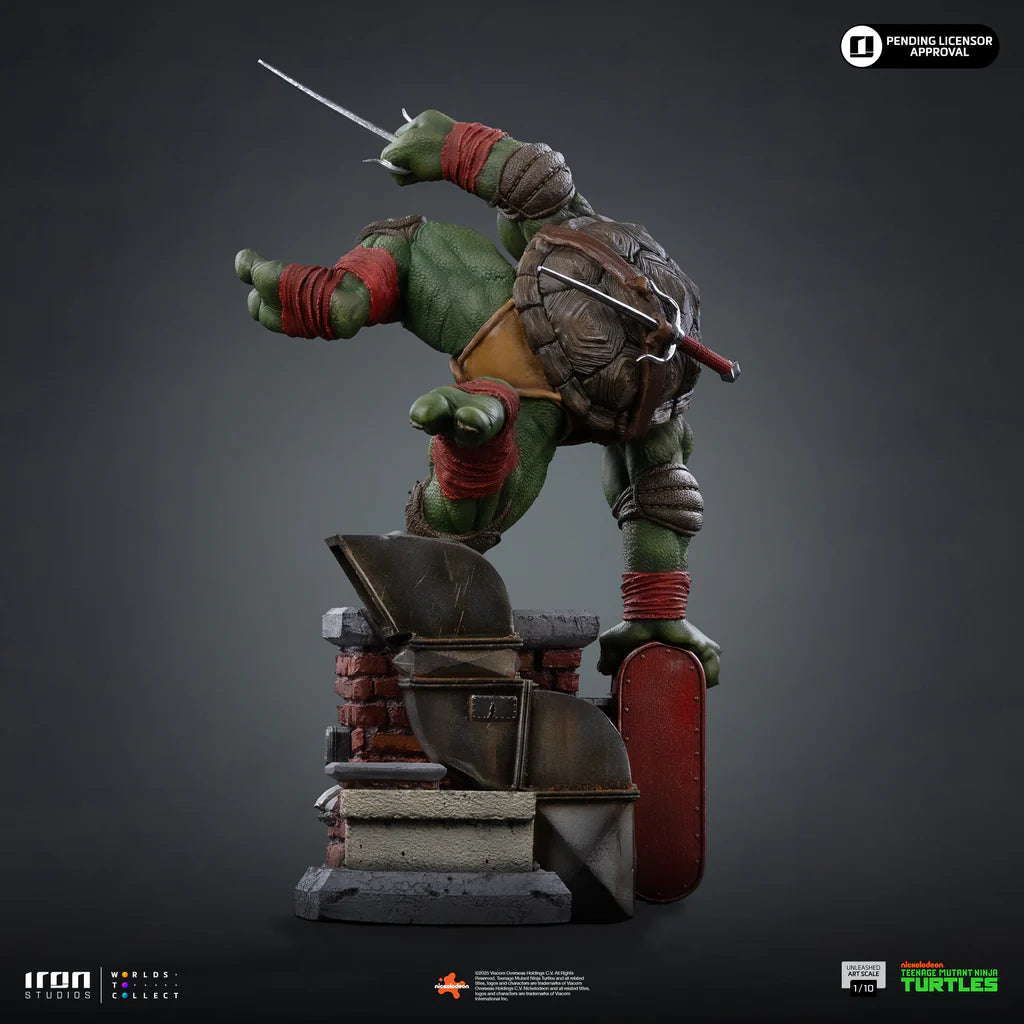 Teenage Mutant Ninja Turtles Raphael Unleashed Statue By Iron Studios