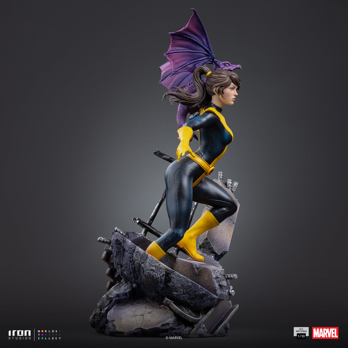 Kitty Pride & Lockheed - X-Men Comics BDS 1/10 Statue By Iron Studios