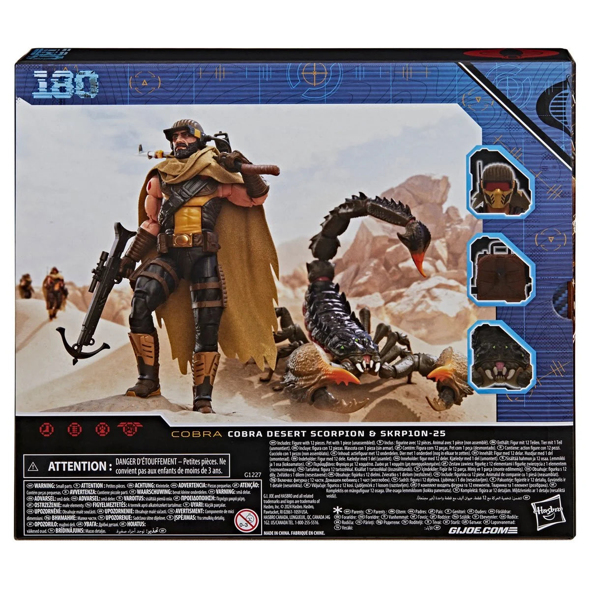 G.I. Joe Classified Series Deluxe Cobra Desert Scorpion & SKRP10N-25 Action Figures