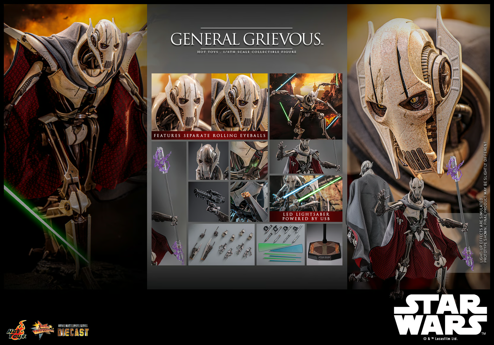 General Grievous Sixth Scale Figure by Hot Toys