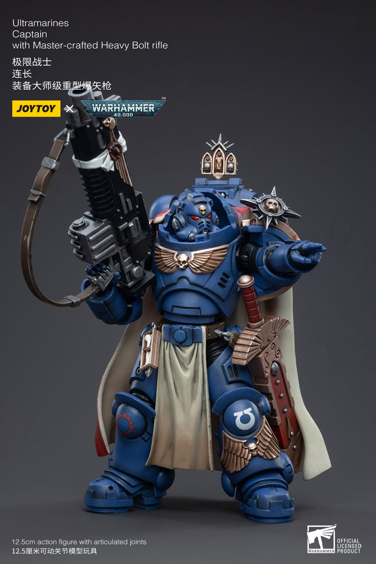 Warhammer 40K Ultramarines Primaris Captain Ptolias Corvor Action Figure