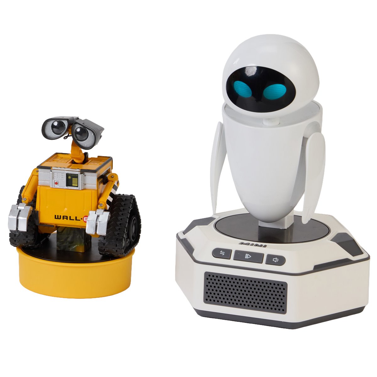 Wall-E Mini Robots Pals Pack Wall-E and Eve Robots with Base by Robosen