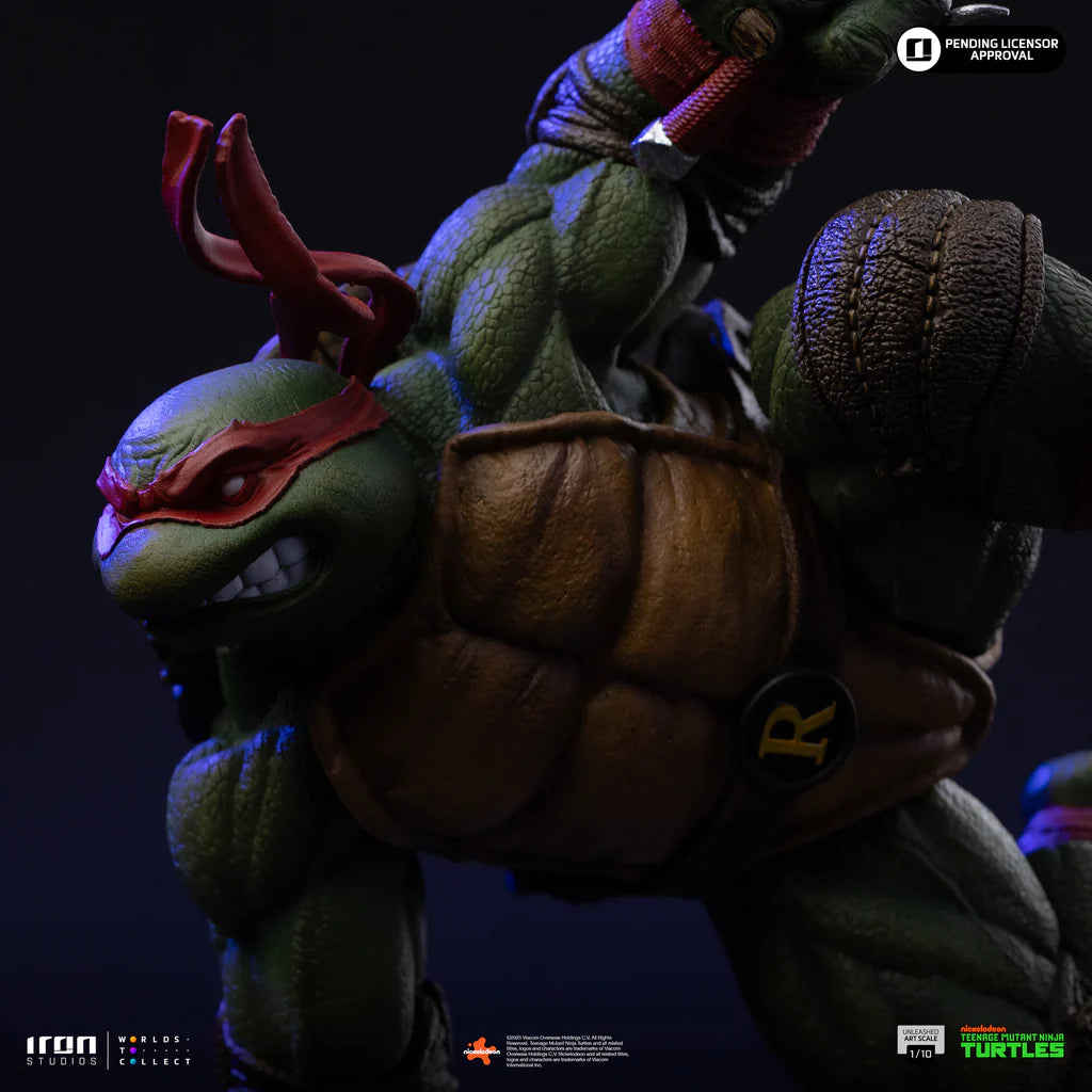 Teenage Mutant Ninja Turtles Raphael Unleashed Statue By Iron Studios