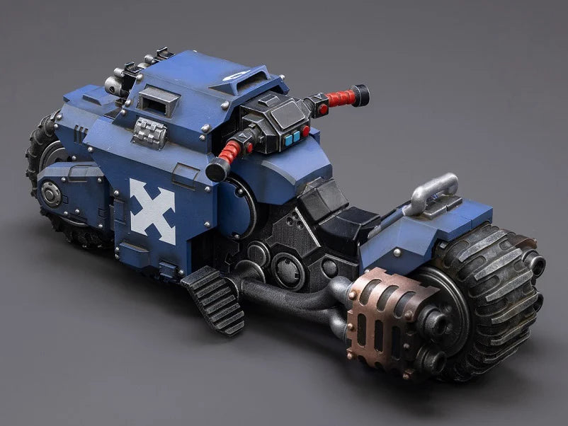 JOYTOY Warhammer 40k Ultramarines Raider-Pattern Combat Bike 1/18 Scale