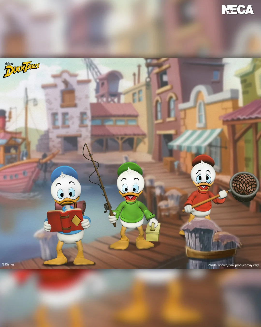 Disney’s DuckTales Ultimate Huey, Dewey, and Louie 7” Scale Action Figure 3-Pack