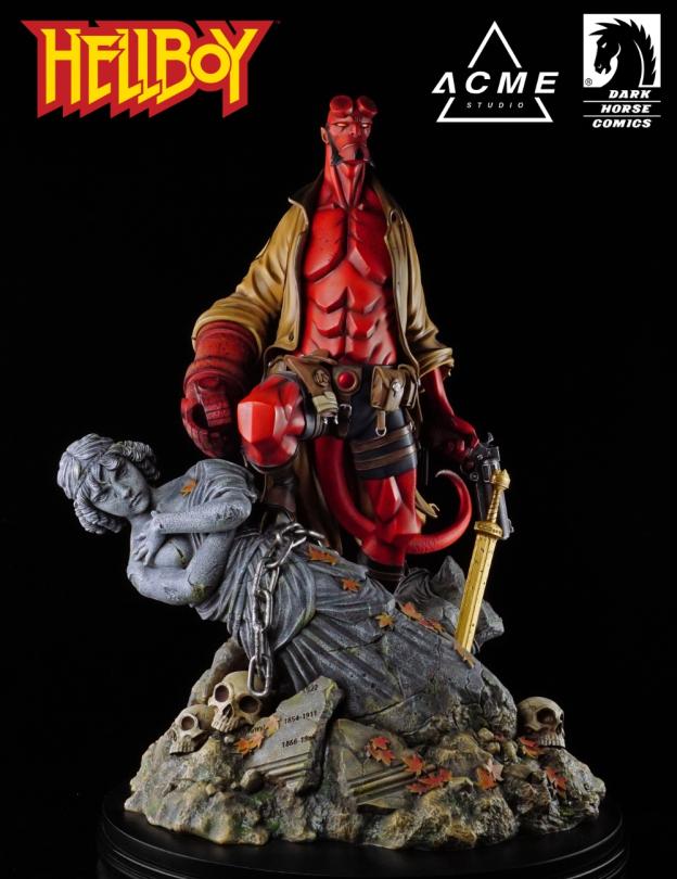 HELLBOY 1/4 Scale Statue Mignola Comic By XM Studios
