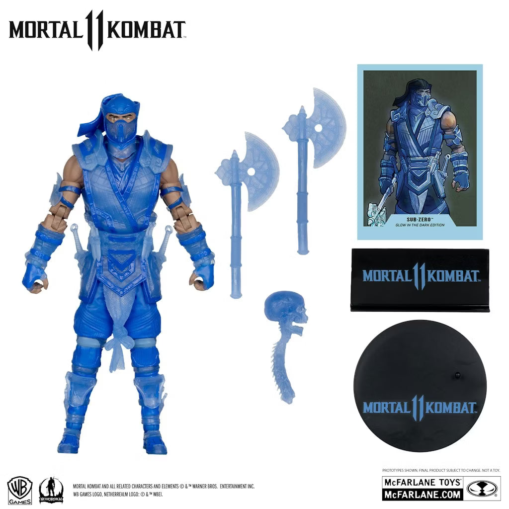 Sub-Zero (Mortal Kombat) Glow In The Dark Edition Gold Label Action Figure