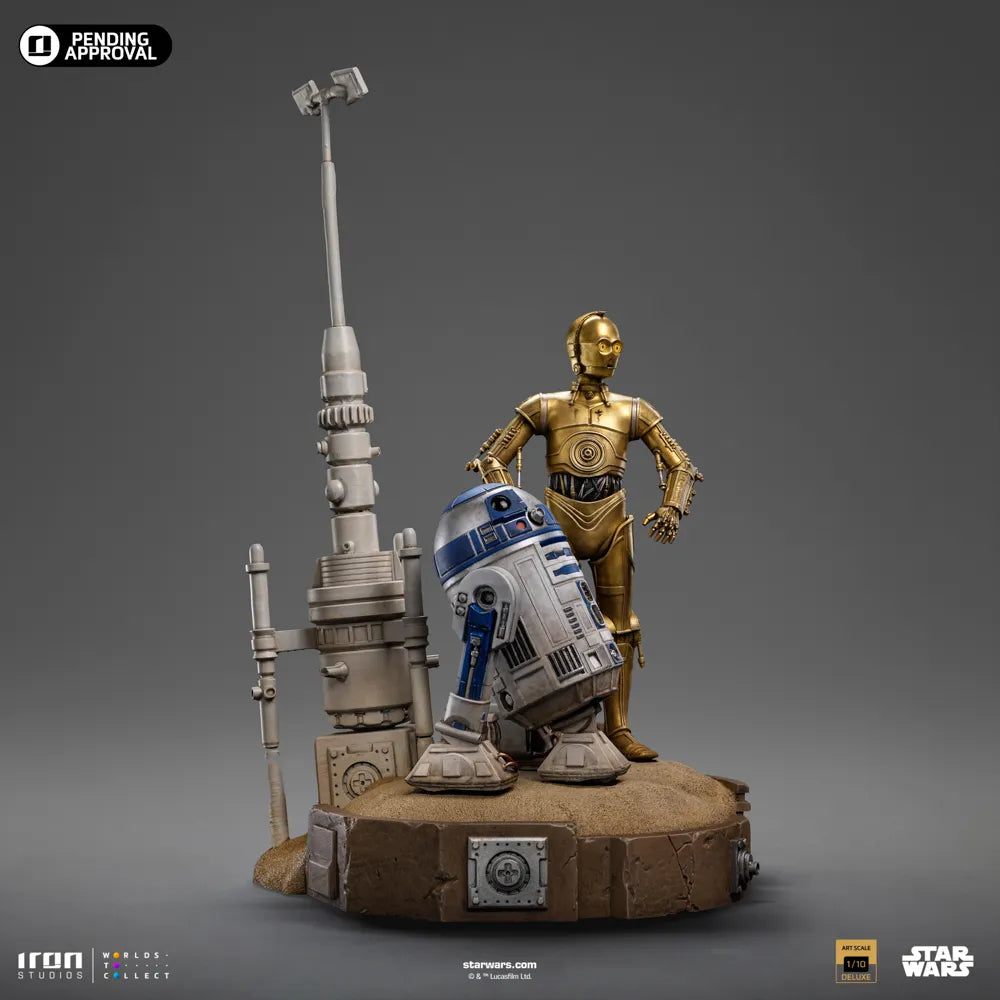 C-3PO and R2-D2 Deluxe 1:10 Scale Statue by Iron Studios