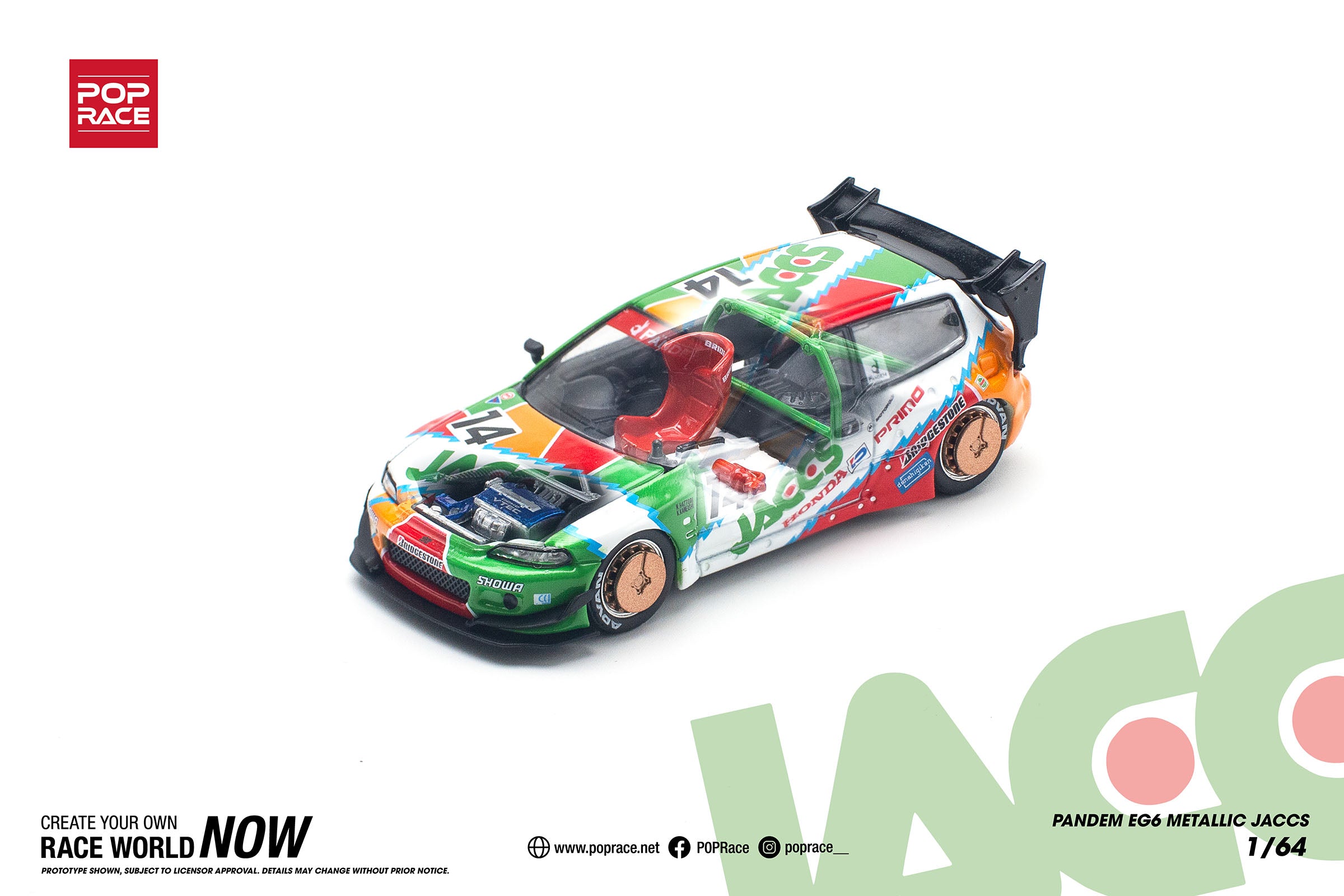 Pandem Civic EG6 v1.5 Metallic JACCS PR640128 by Pop Race