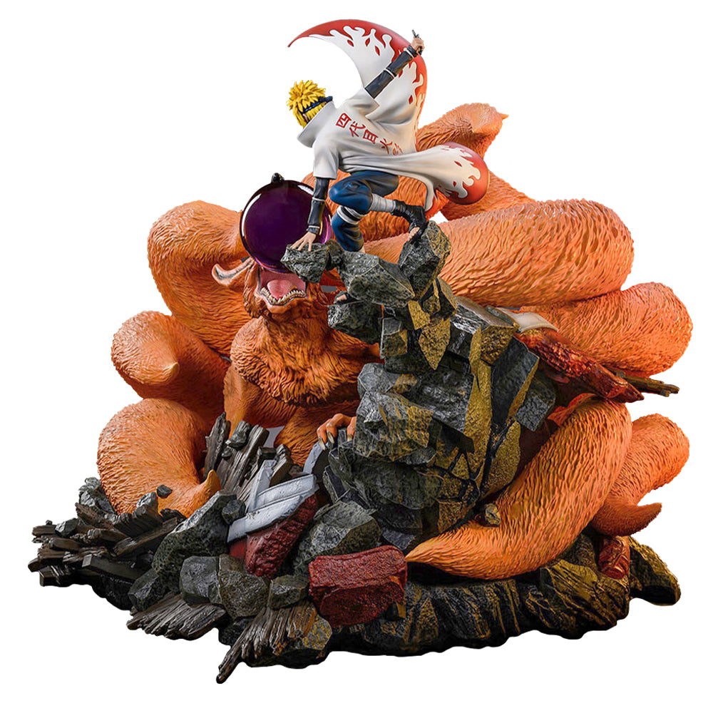 NAMIKAZE MINATO VS KURAMA Statues by HEX Collectibles