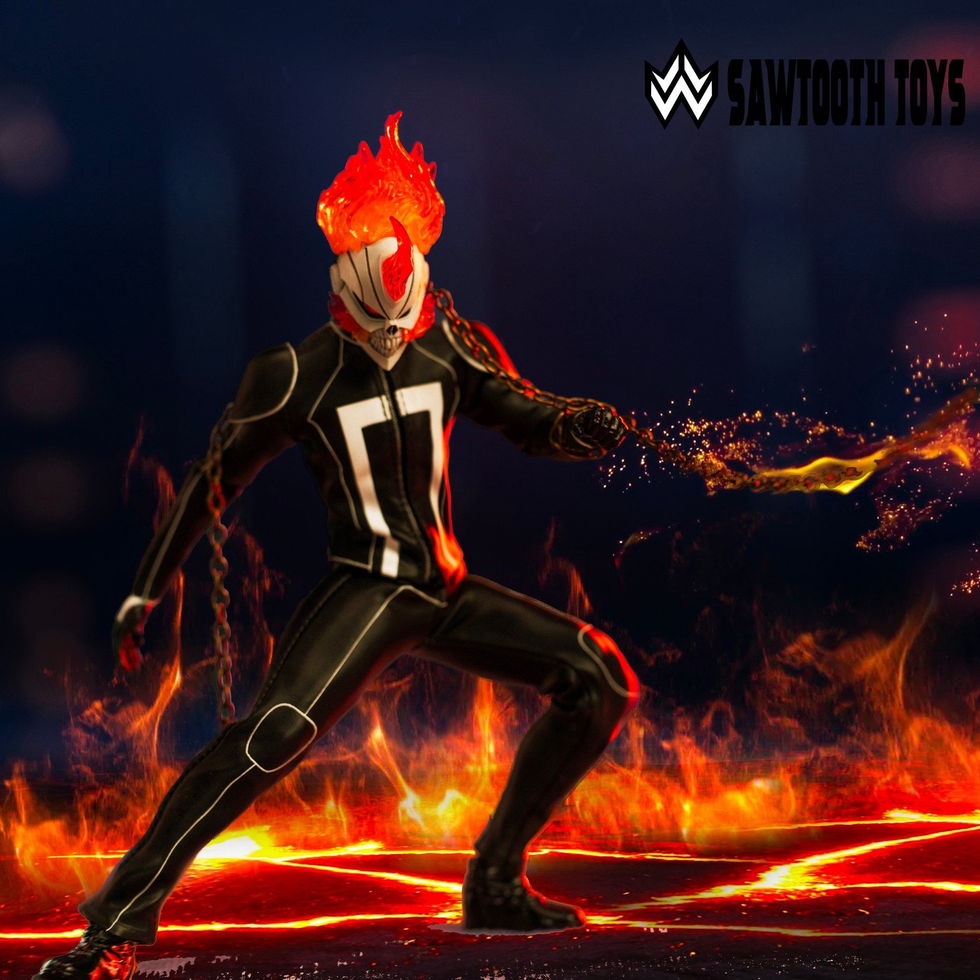 SAWTOOTH 1/12 STM-20254A Flame Rider A Edition