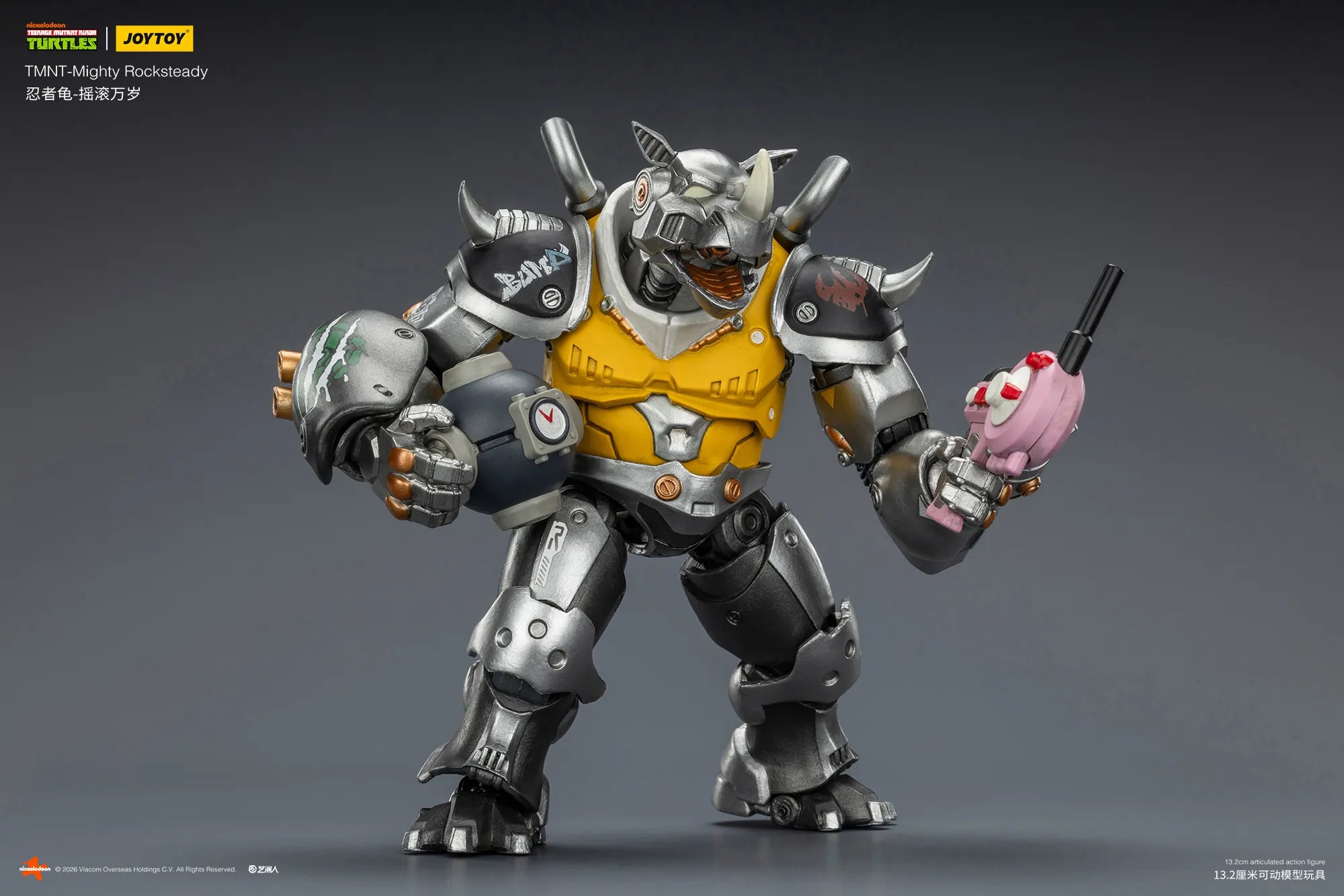 TMNT Mighty Rocksteady Action Figure By Joytoy