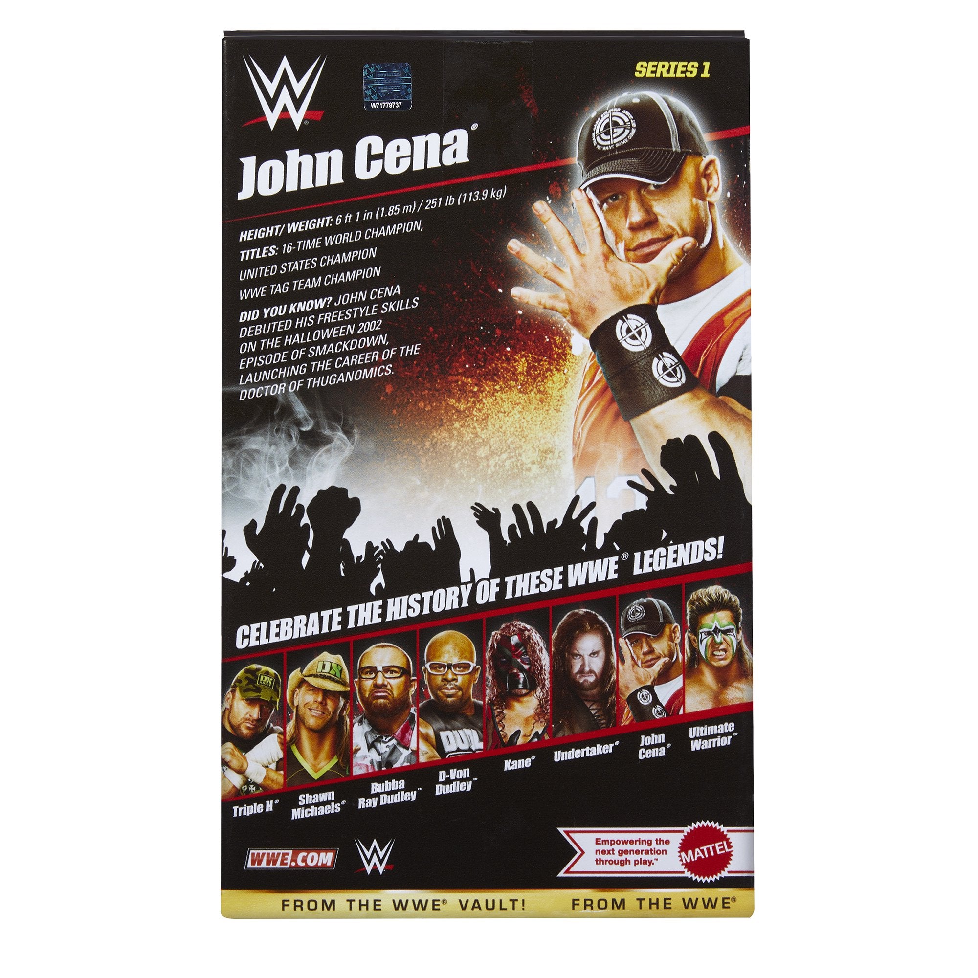 John Cena (2 Spinner Belts) WWE From the Vault Exclusive Action Figure