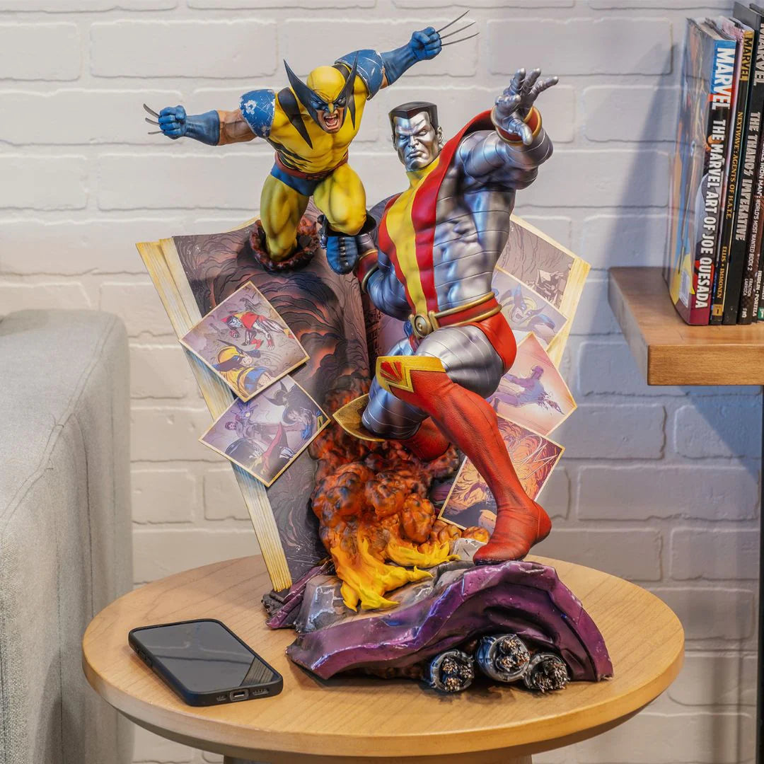 Fastball Special: Colossus and Wolverine Statue by Sideshow Collectibles