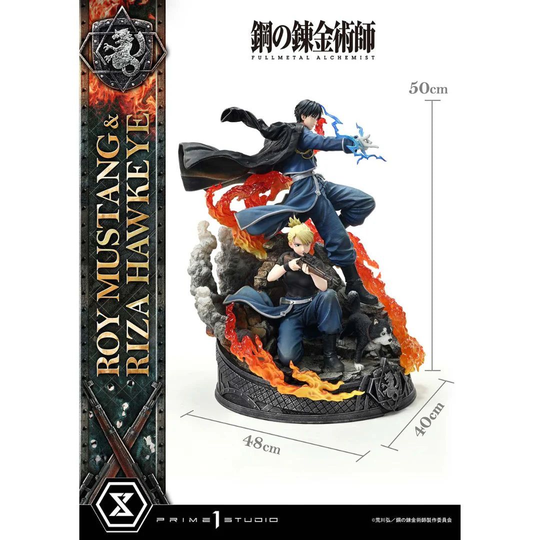 Fullmetal Alchemist Roy Mustang & Riza Hawkeye Dx Regular Version statue By Prime1 Studio