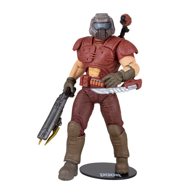 Doom Slayer Classic Marine w/Red Skin (Doom) 7" Gold Label Figure By McFarlane Toys