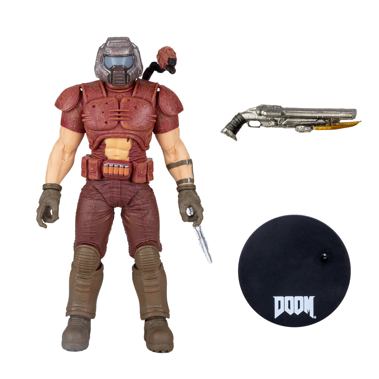 Doom Slayer Classic Marine w/Red Skin (Doom) 7" Gold Label Figure By McFarlane Toys