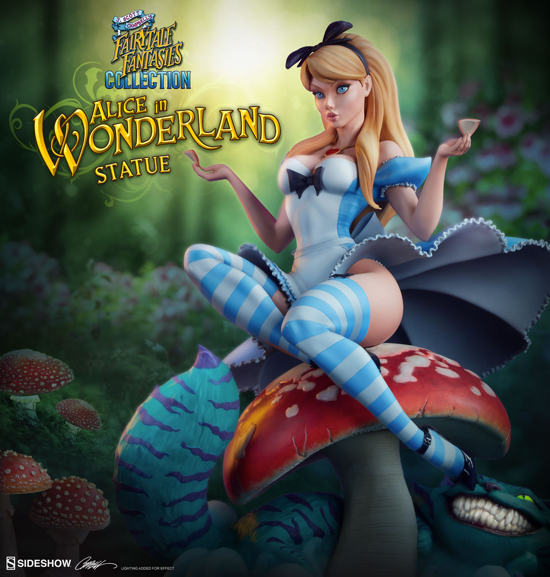 ALICE IN WONDERLAND Statues by Sideshow Collectibles