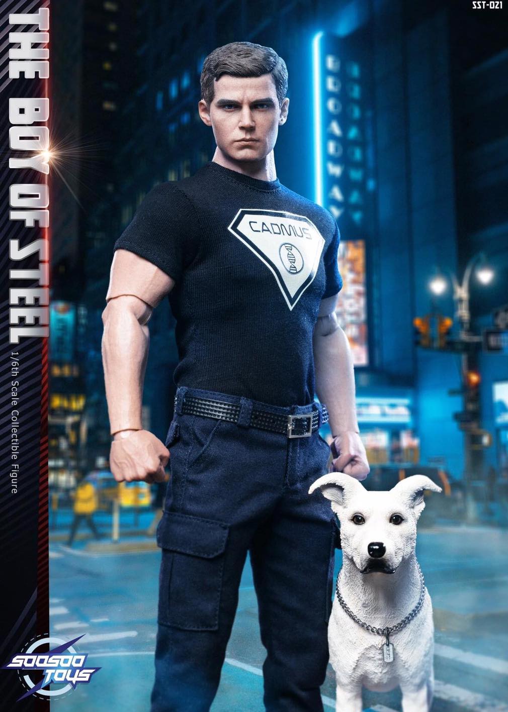 Soosootoys The Boy of Steel Superboy with Dog Action Figure