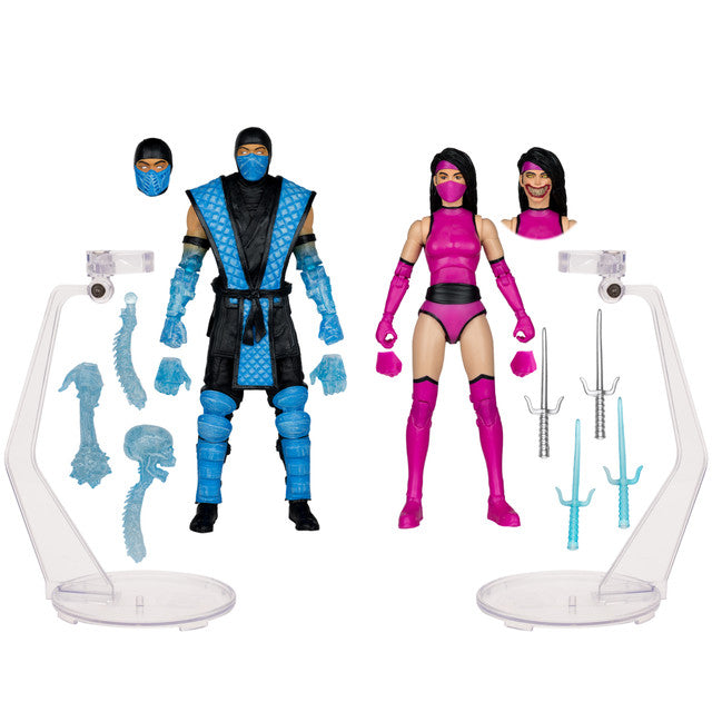 Sub-Zero vs Mileena (Mortal Kombat Klassic) Deluxe 2-Pack Action Figure