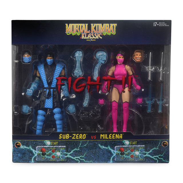 Sub-Zero vs Mileena (Mortal Kombat Klassic) Deluxe 2-Pack Action Figure