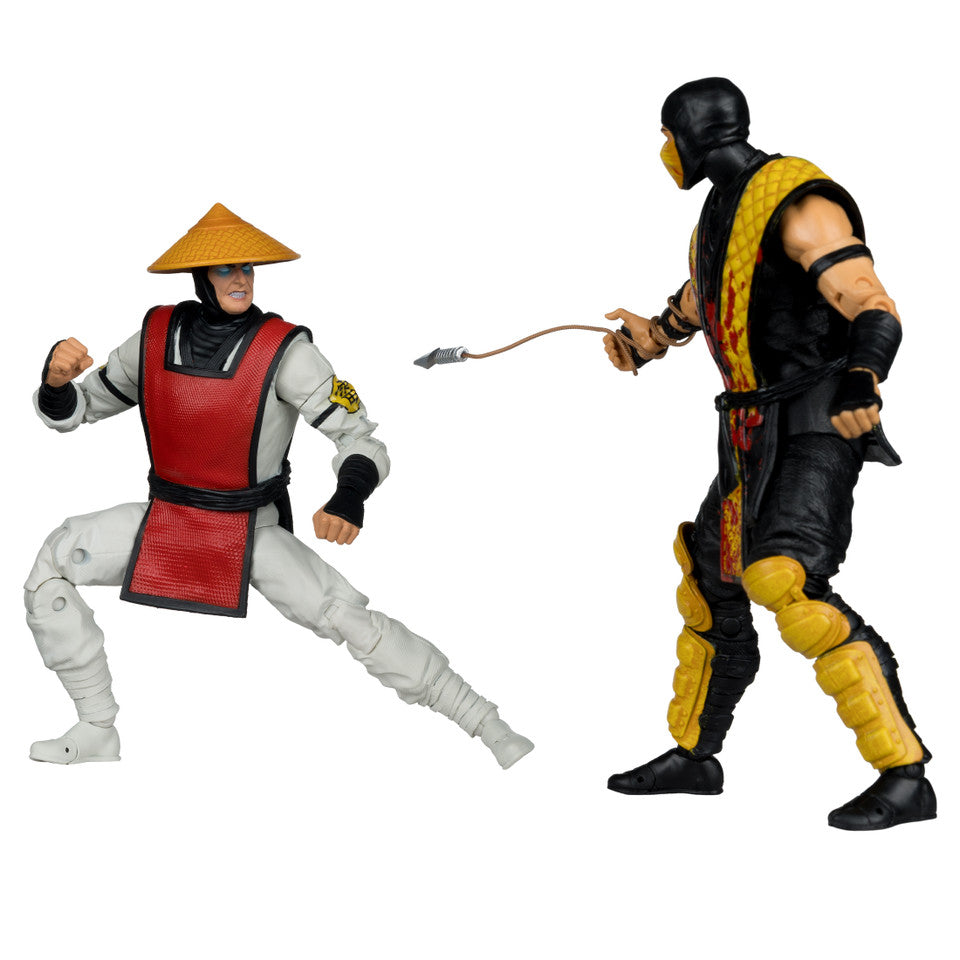 Scorpion vs Raiden (Mortal Kombat Klassic) 2-Pack Action Figures