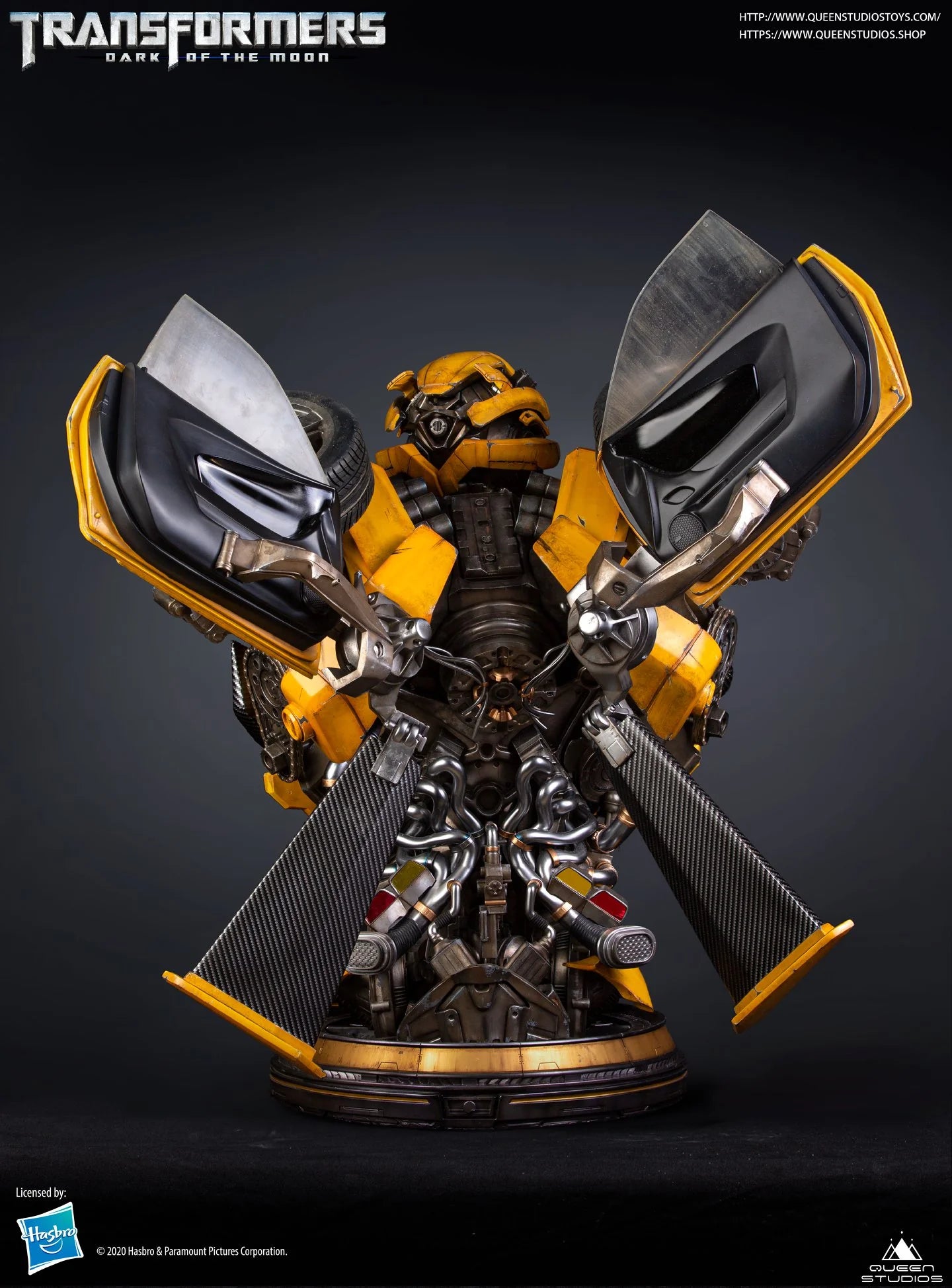 Queen Studios Human Size DOTM Transformer Bumblebee Bust