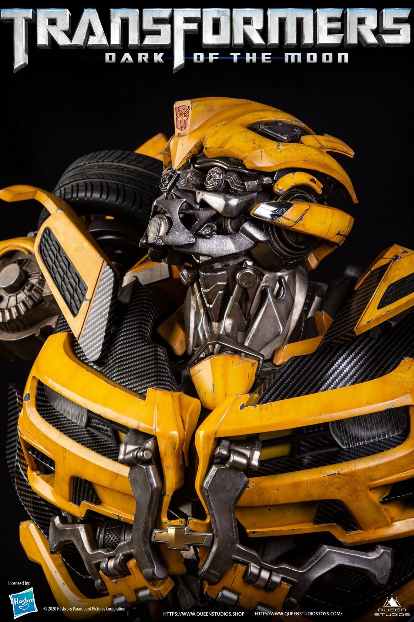 Queen Studios Human Size DOTM Transformer Bumblebee Bust