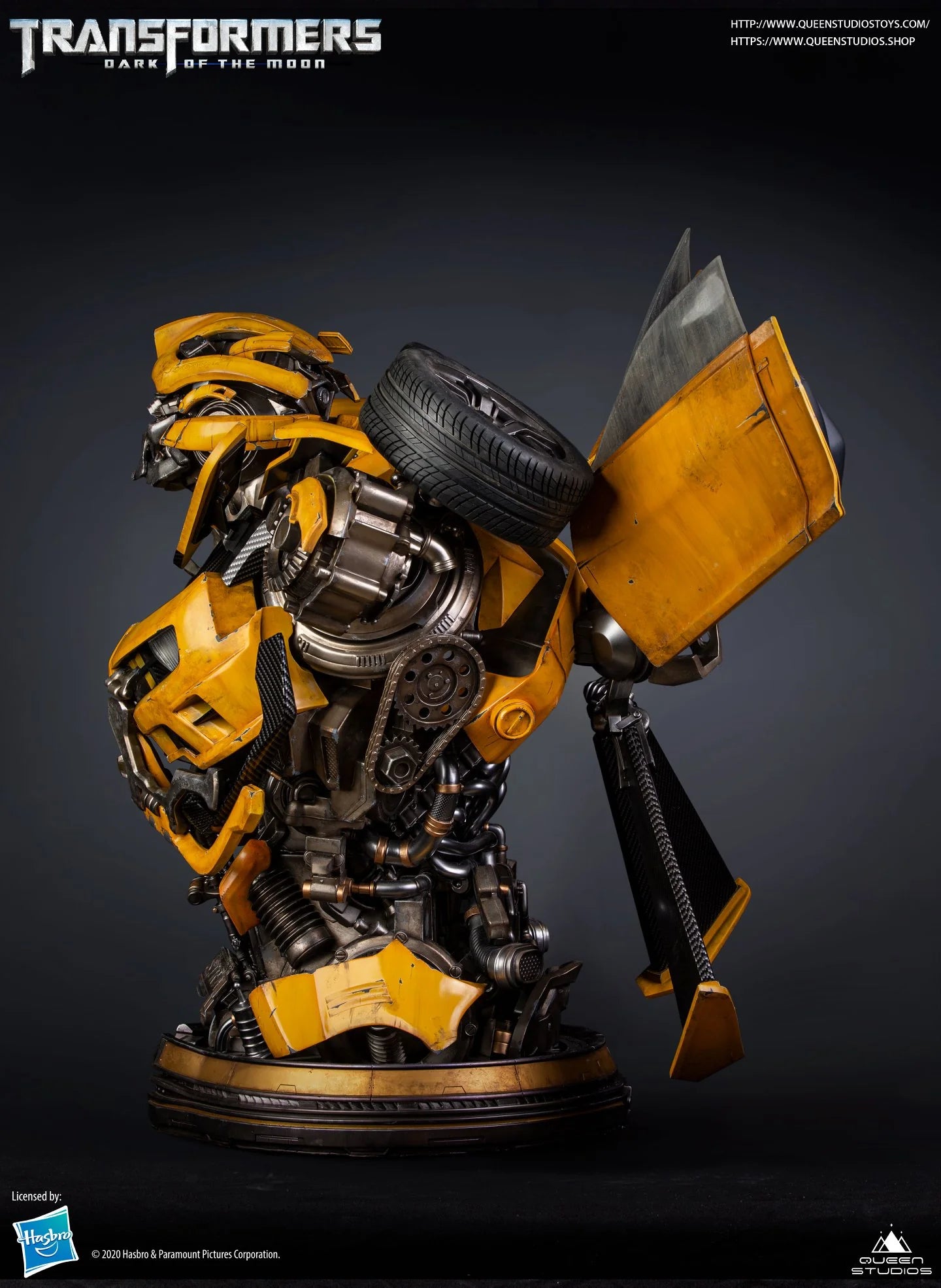 Queen Studios Human Size DOTM Transformer Bumblebee Bust