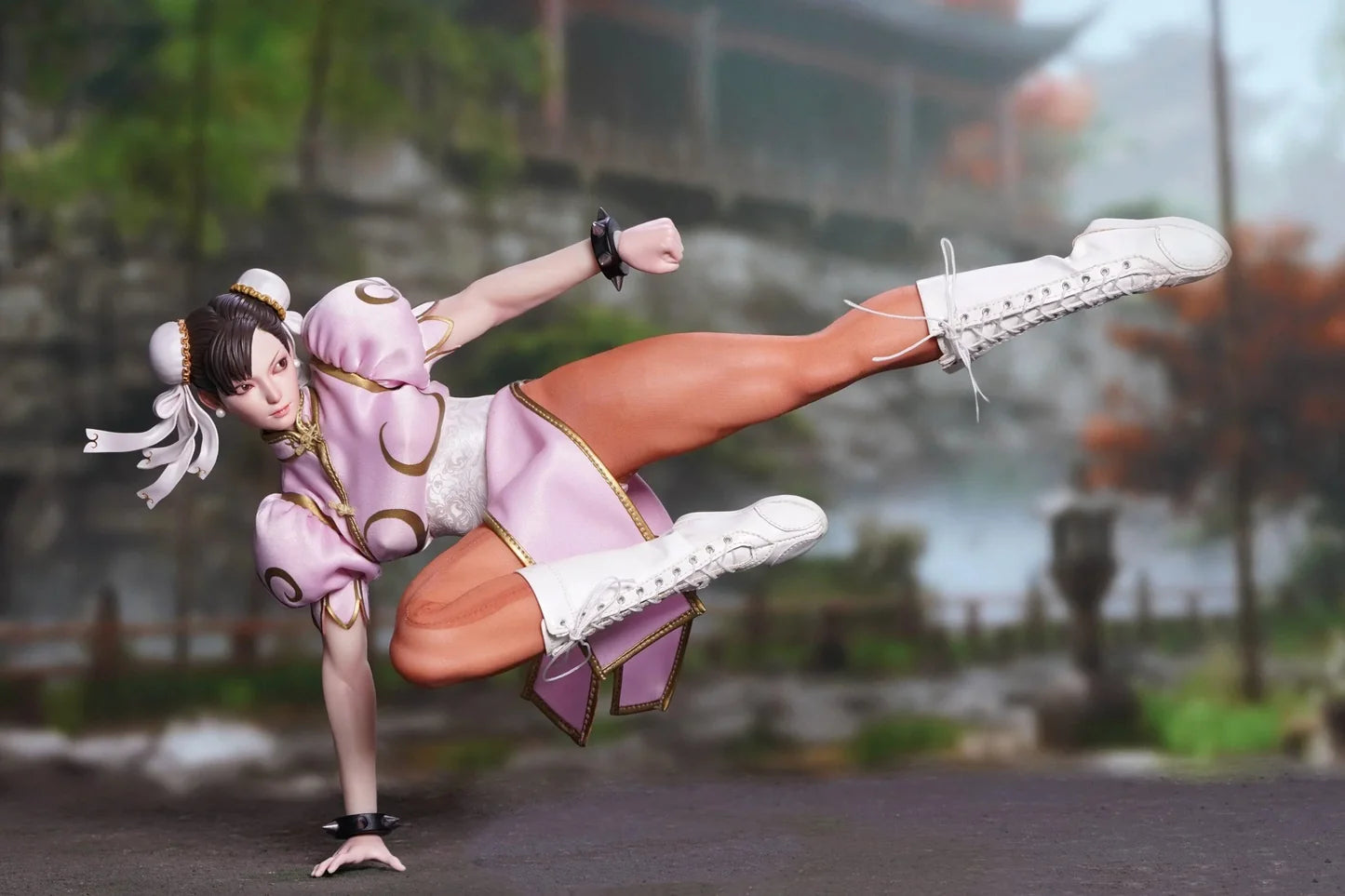 PLAY TOY Fighting Goddess Pink Ver. Street Fighter Chun-Li Action Figure