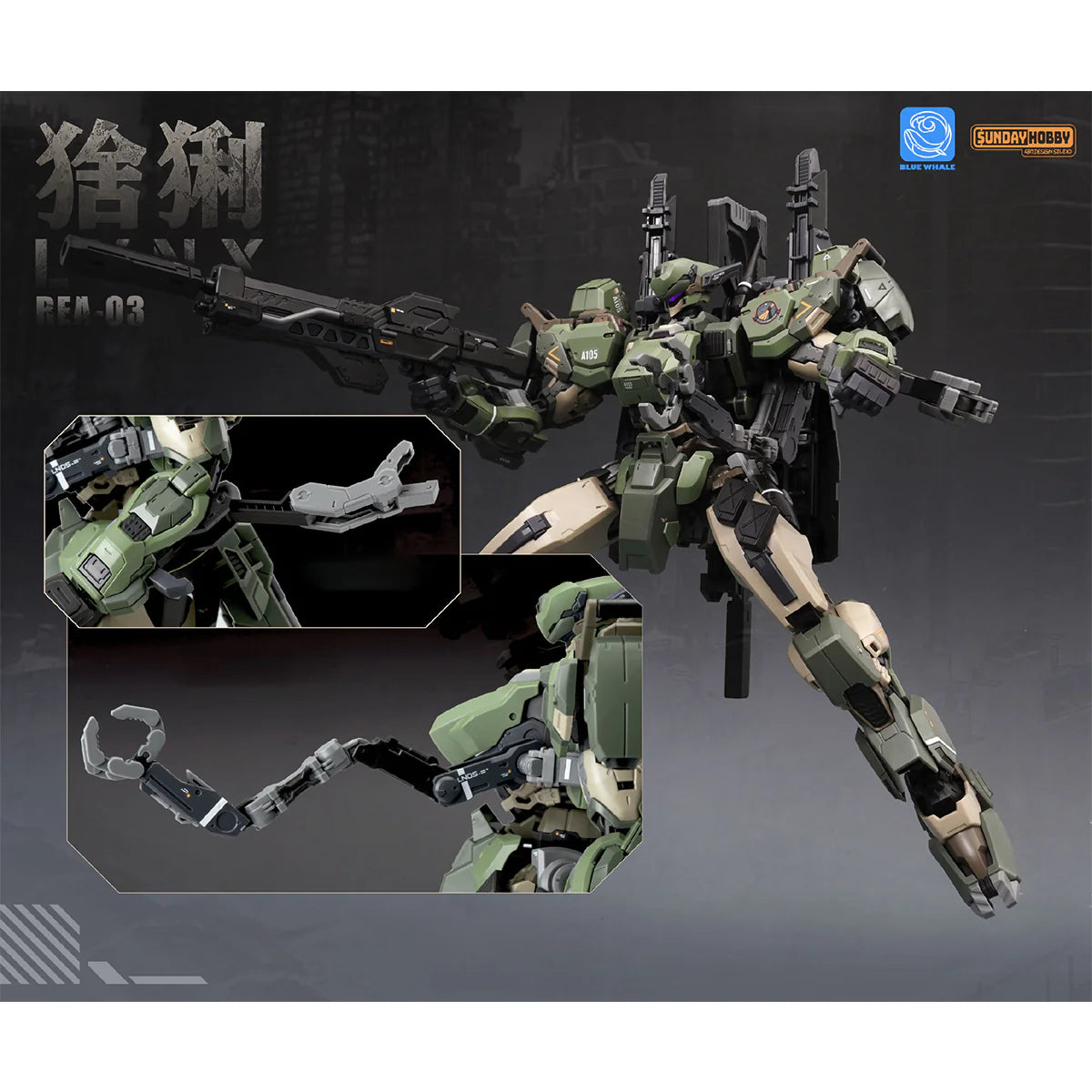 Mingjiang Legend Blue Whale Series REA-03 Lynx Model Kits