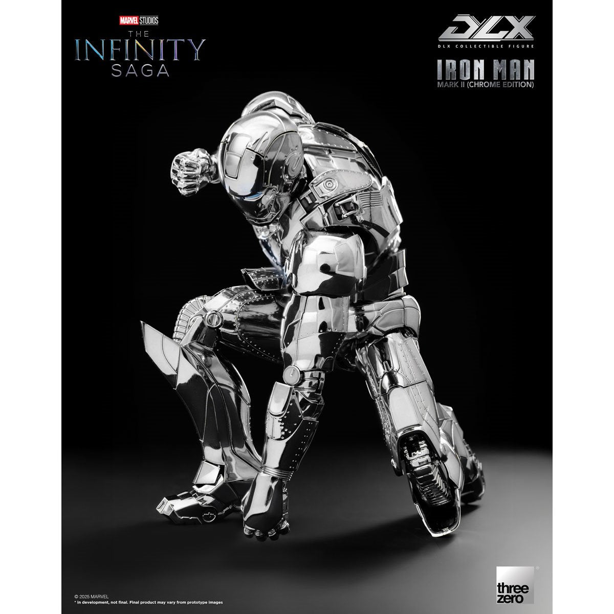 Marvel Studios: The Infinity Saga Iron Man Mark 2 (Chrome Edition) DLX Figure By Threezero