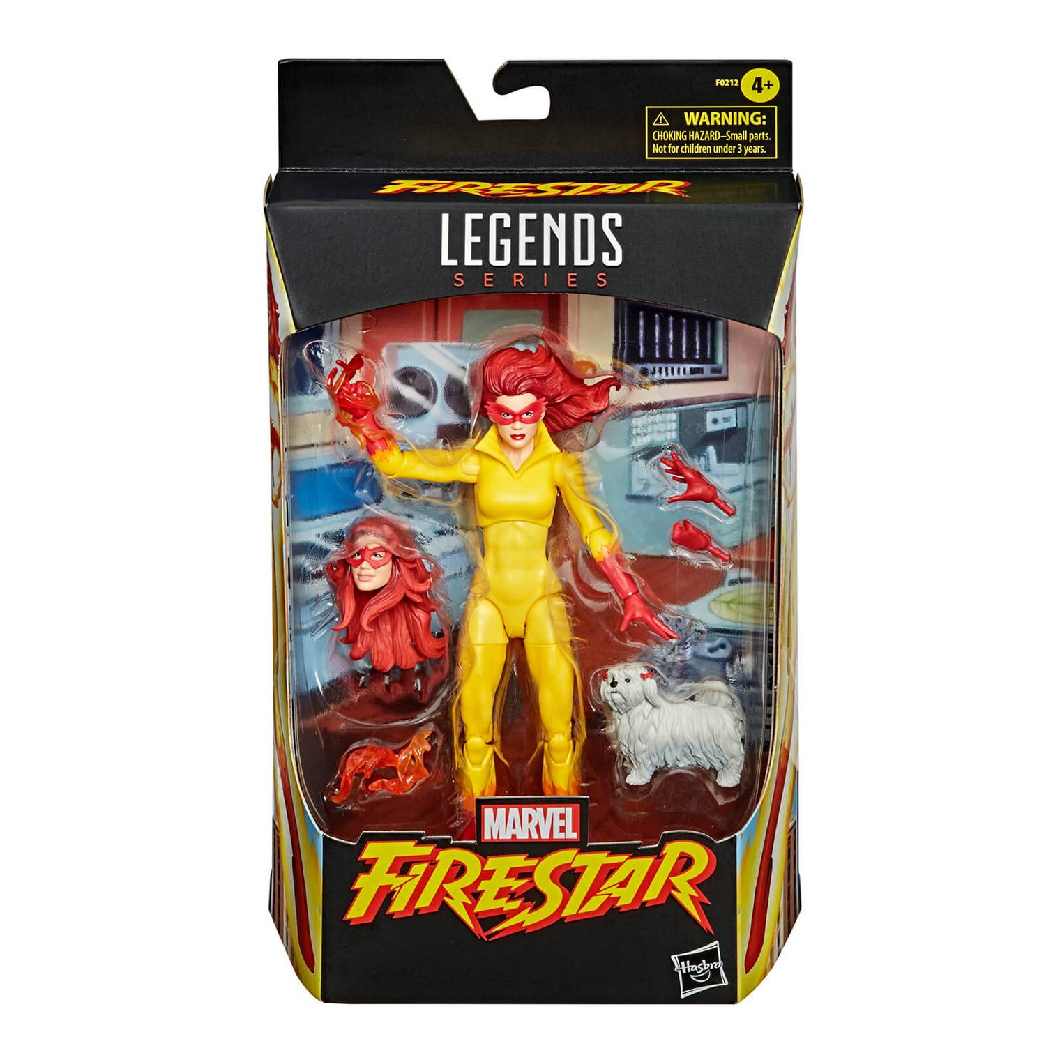 Marvel Legends Series Firestar Action Figure with Ms. Lion