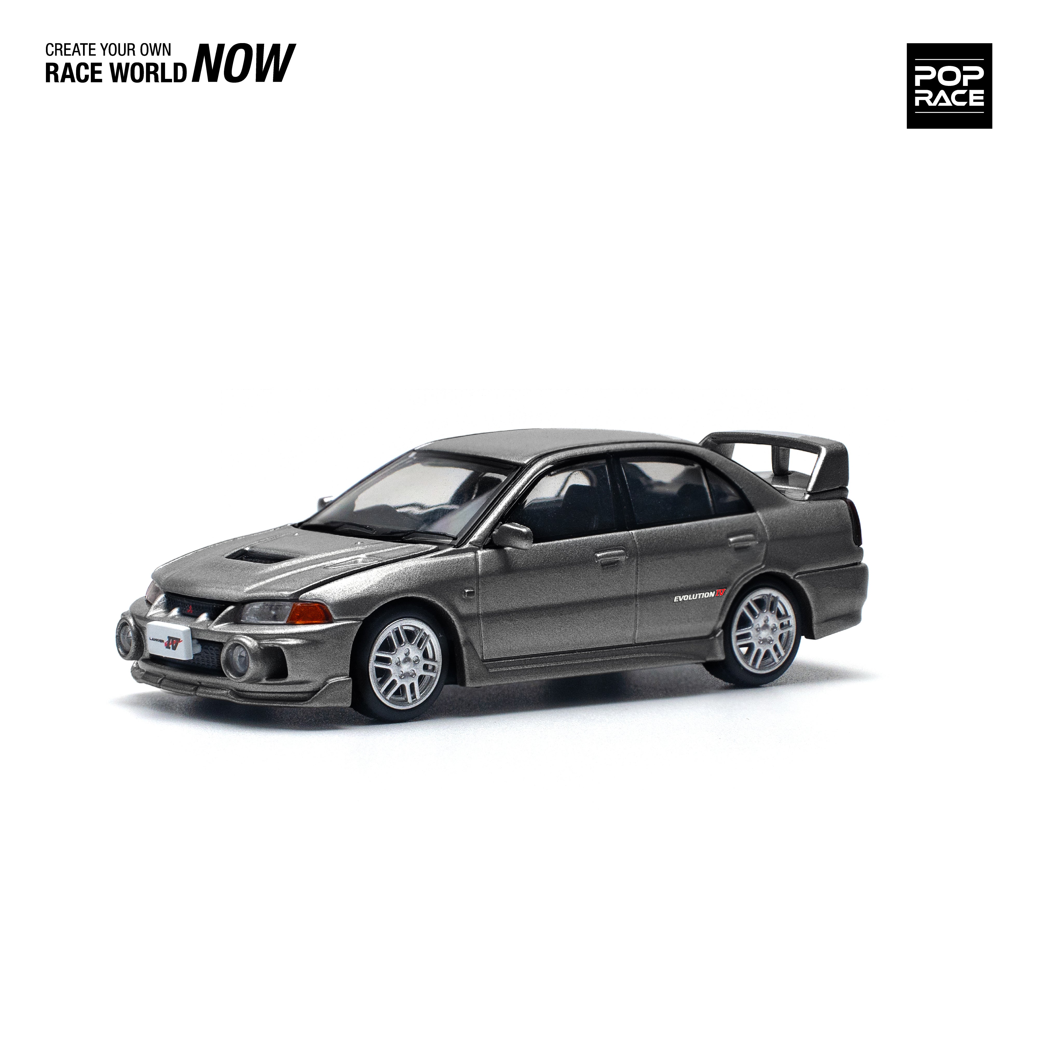 Mitsubishi Lancer EVO IV Dark Grey PR640327 by Pop Race