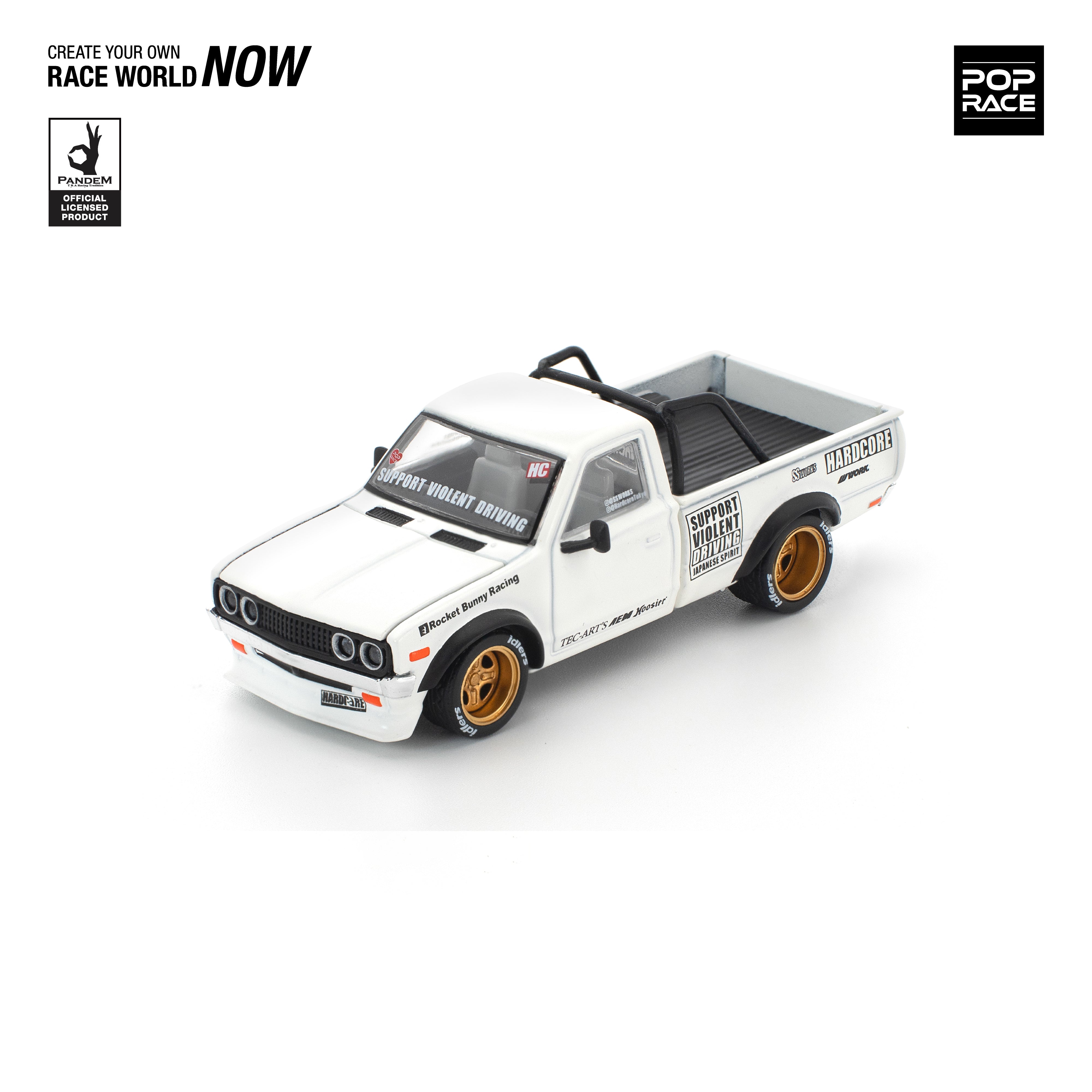 PANDEM DATSUN 620 White PR64350 by Pop Race