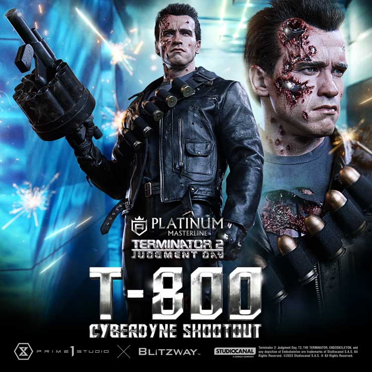 Terminator 2: Judgment Day T-800 Cyberdyne Shootout By Prime 1 Studio