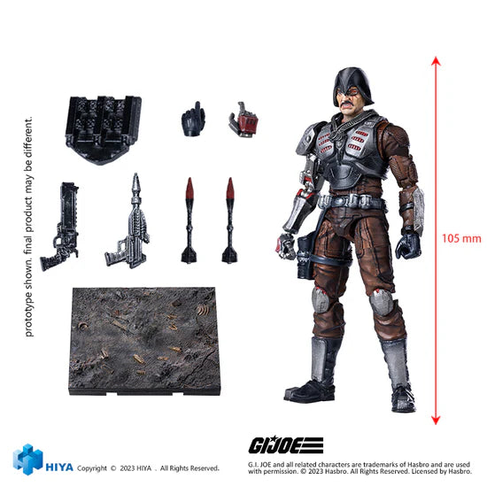 HIYA Exquisite Mini Series 1/18 Scale G.I.Joe Major Bludd Action Figure