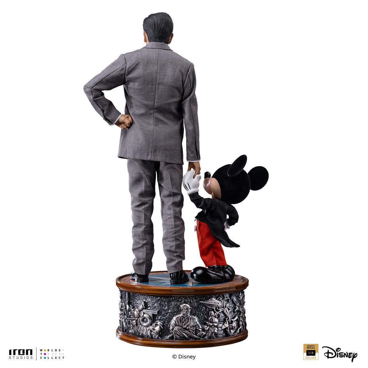 Disney Classics Walt Disney & Mickey Mouse Legacy Replica 1:4 Limited Edition Statue By Iron Studios