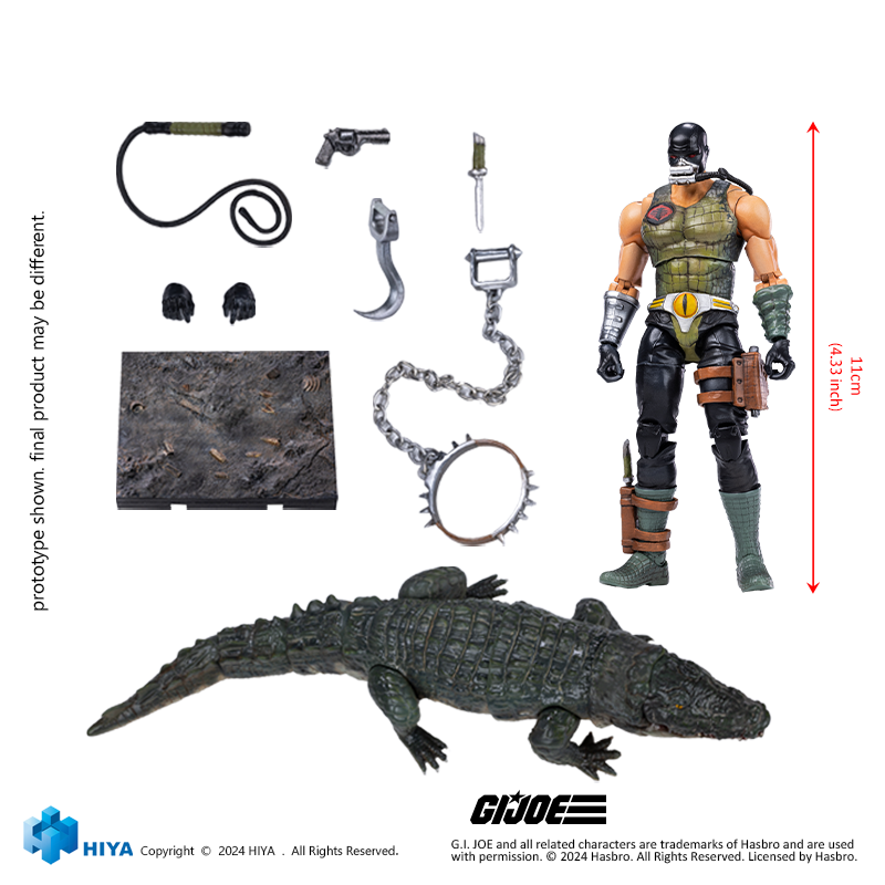 HIYA Exquisite Mini Series 1/18 Scale Croc Master & Fiona Action Figure