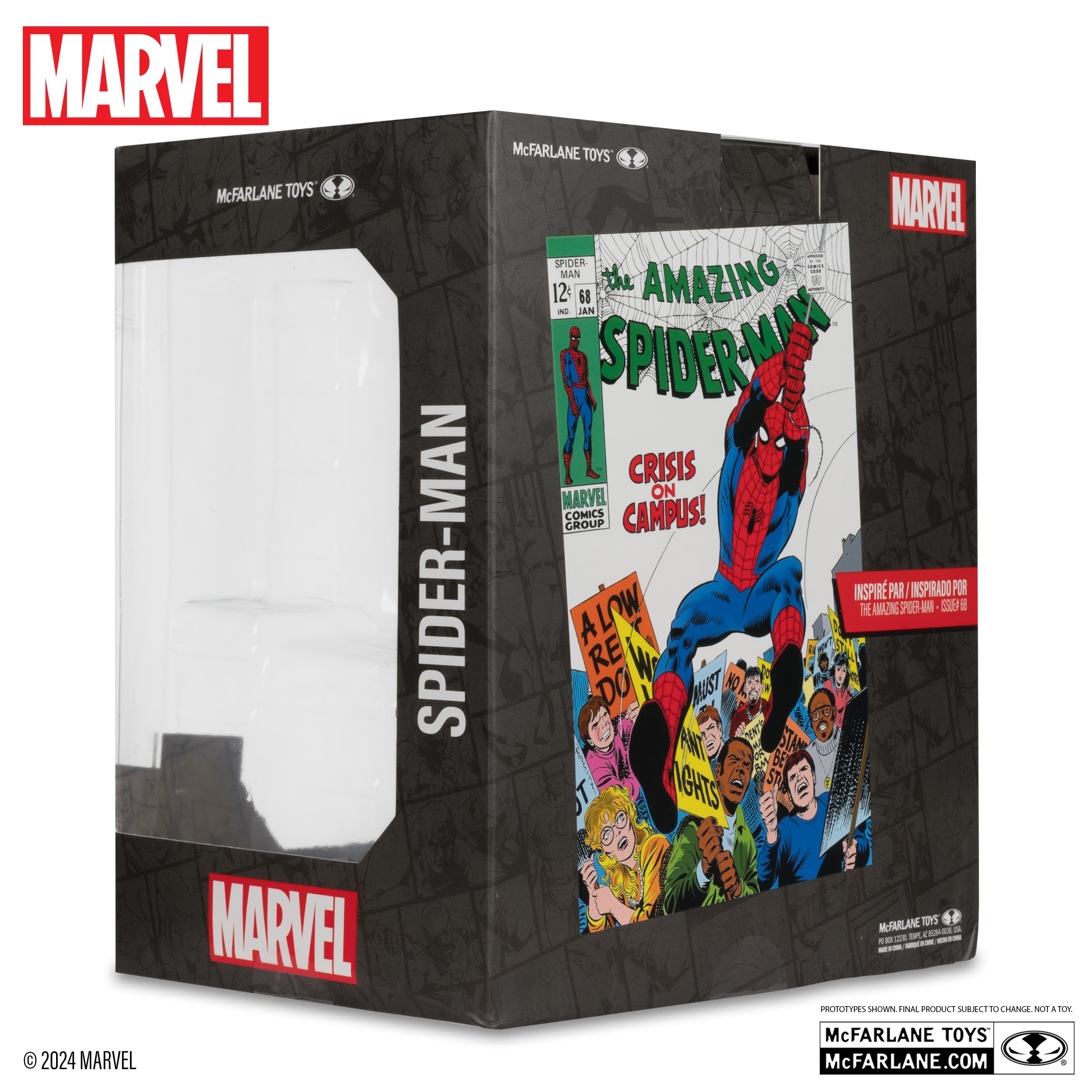 Spider-Man 1:10th Scale Collectible with Scene Gold Label by McFarlane